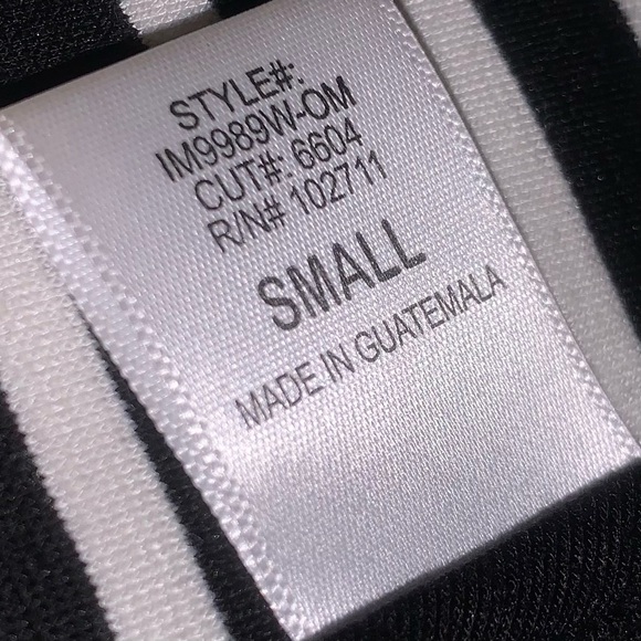 Olivia Moon Stretchy Black & White Striped Single Button Blazer W/ Pockets! - Picture 8 of 9